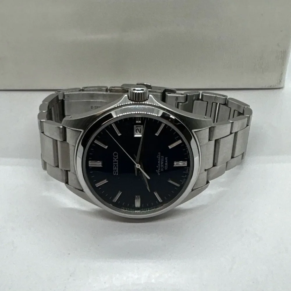 Seiko SZSB013 Men's Silver Stainless Steel Analog Dial Automatic Watch JNA97